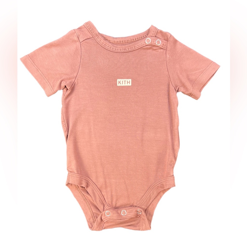 Kith Pink Kids One Piece Bodysuit